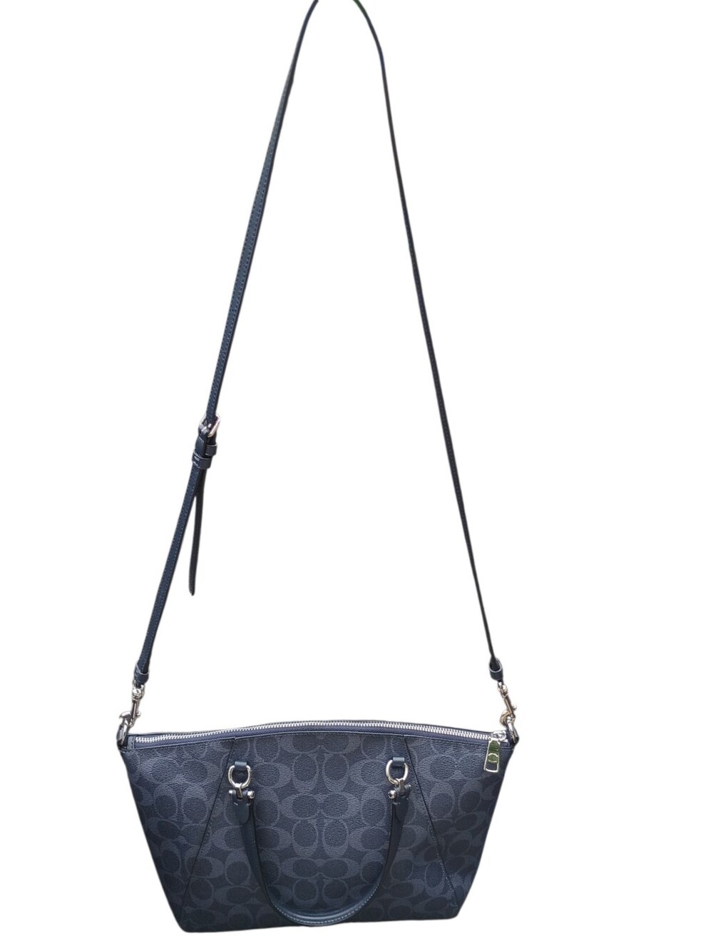 NWOT Coach Signature Prairie Navy Blue Satchel 2022 - Picture 6 of 16